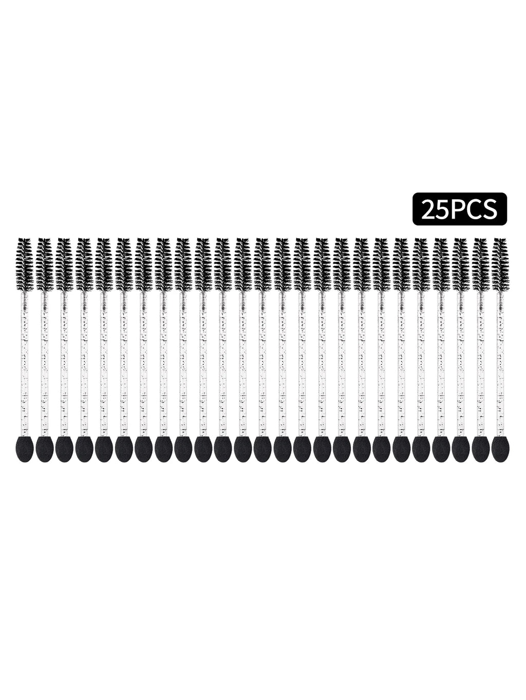 50-Pack Dual-Head Mascara Wands & Eyeshadow Applicators Disposable Makeup Applicator QXL MULTI Nylon