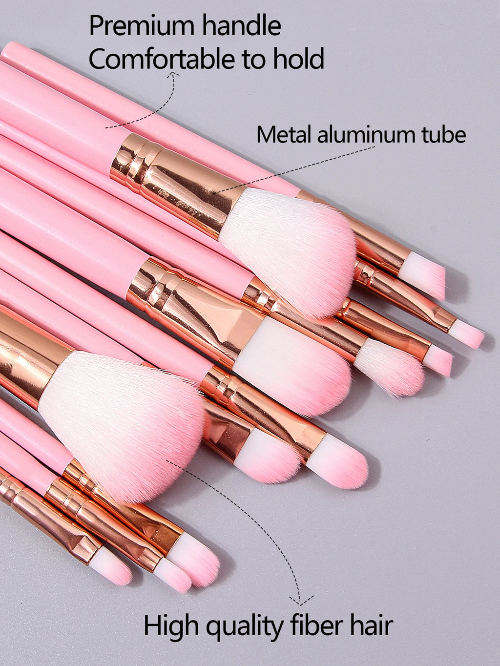 KOSSHOW 19-Pc Beginner Makeup Brush Set with Sponges & Bag Makeup Brush Set QXL