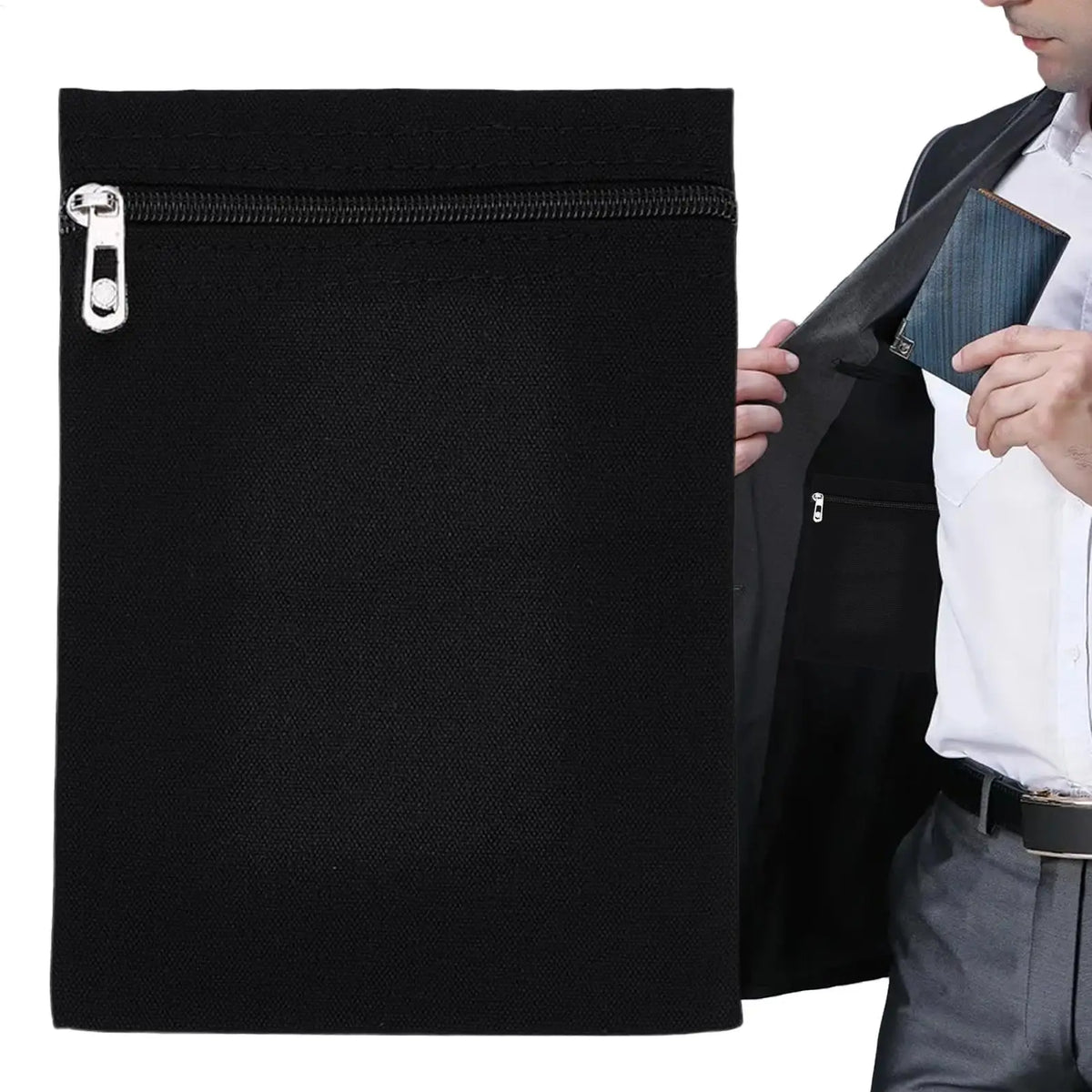 Sew-In Anti-Theft Zipper Pocket for Jackets & Hoodies Sew-In Security Pocket QXL