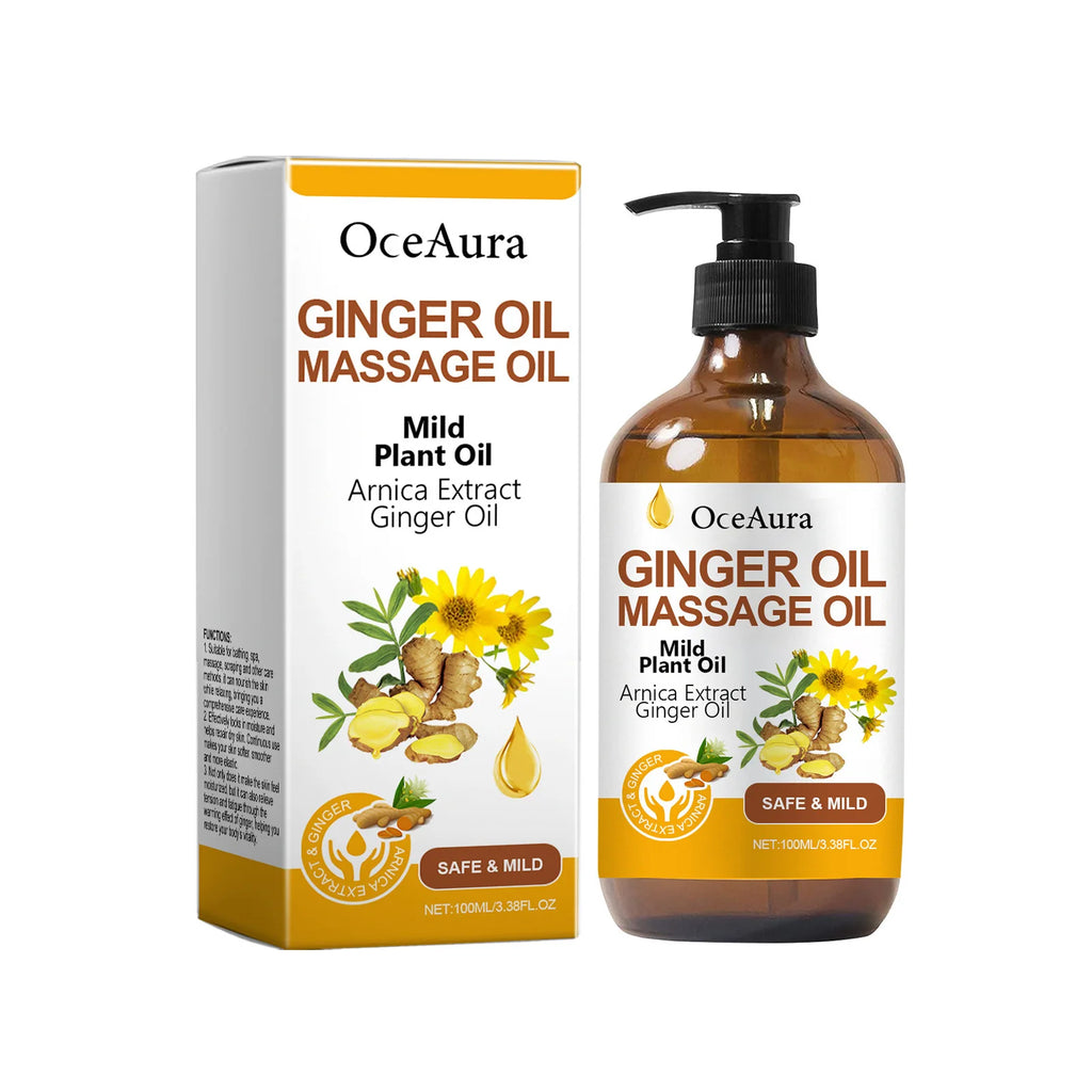 Ginger Body Massage Essential Oil | Firms & Nourishes Skin Body Massage Oil QXL