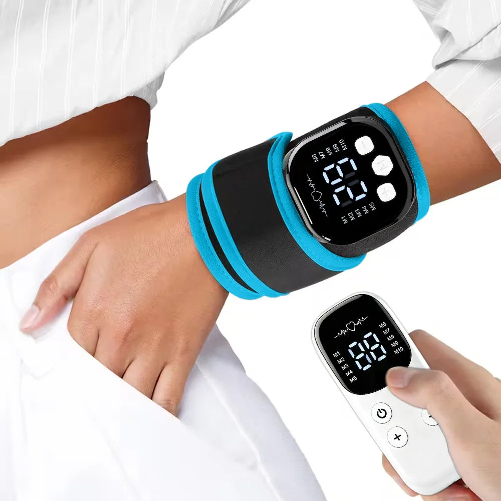 Cordless USB Rechargeable Wrist Massager Brace Wrap | Home Office Wrist Massager Brace QXL