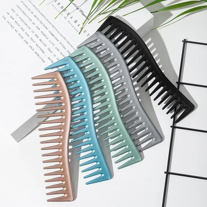 Wide Tooth Resin Hair Comb | Salon Detangling Styling Tool Wide Tooth Hair Comb QXL