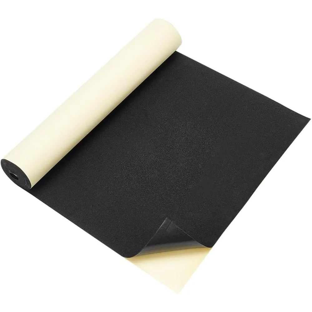 1mm Self-Adhesive EVA Foam Roll 78.7x11.8" Black Padding Sheet EVA Foam Padding Roll QXL