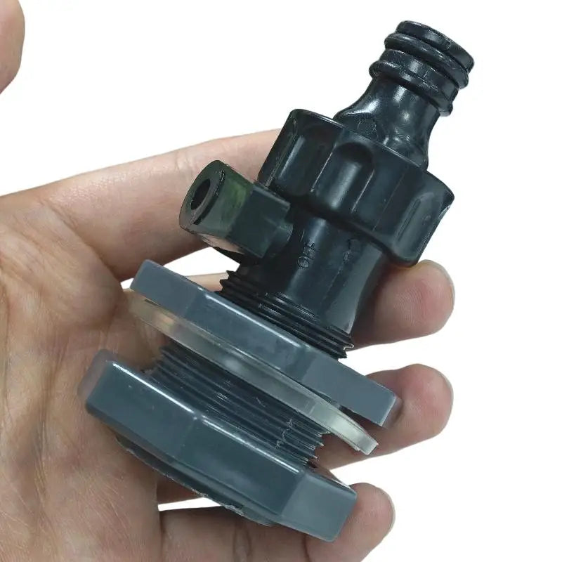 3/4" Rain Bucket Diverter Kit – PVC Bulkhead Valve & Fittings Rain Barrel Diverter Kit QXL