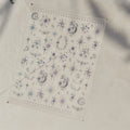 5D Luxury Nail Stickers | Moon Star Rhinestone Decals