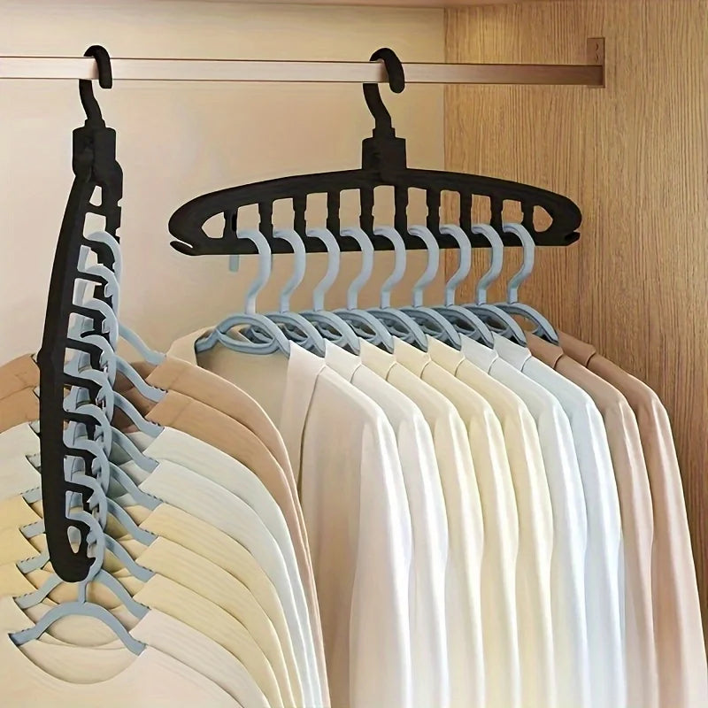 6-Pack Multi-Hook Space-Saving Clothes Hangers | Wardrobe Clothes Hangers QXL