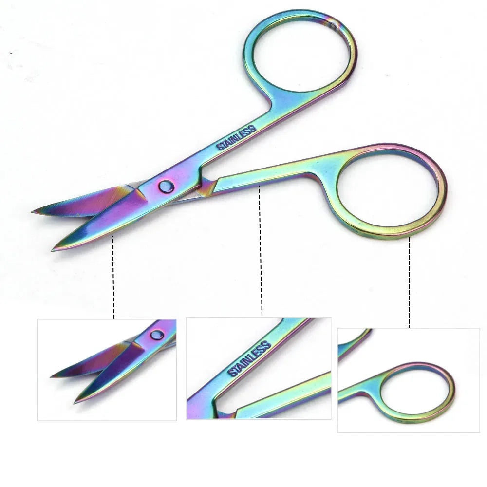 Chameleon Curved Cuticle Scissors | Stainless Steel Nail Tool Cuticle Scissors QXL