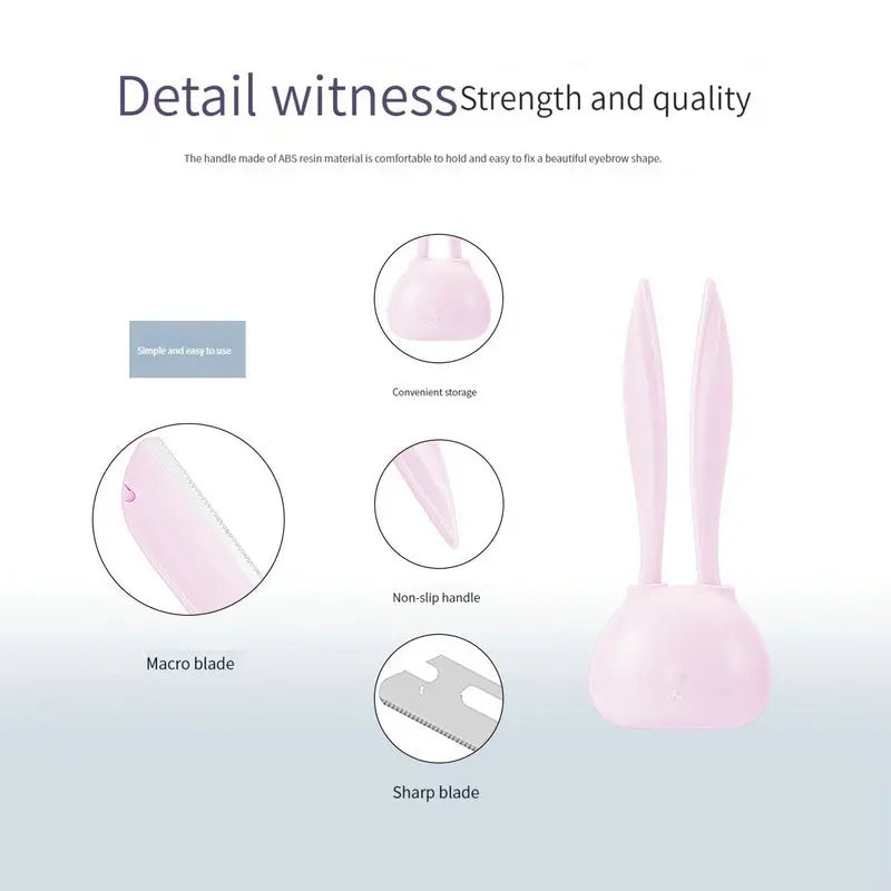 Rabbit Eyebrow Trimmer & Face Razor Shaping Blade Women Eyebrow Trimmer Razor QXL