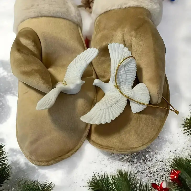 Friendship Dove Resin Christmas Tree Ornament | 1 or 2 Pack Christmas Tree Ornament QXL