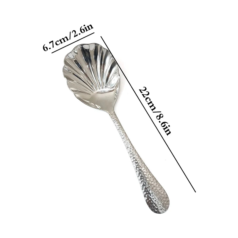 Stainless Steel Long Handle Spoon | Soup, Stirring & Dessert Kitchen Spoon QXL 1PCS