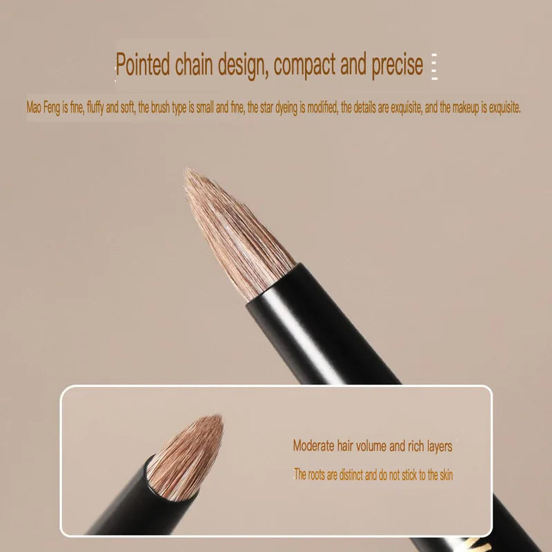 Tapered Eyeshadow Brush | Goat Hair Sandalwood Handle – T72 Eyeshadow Brush QXL