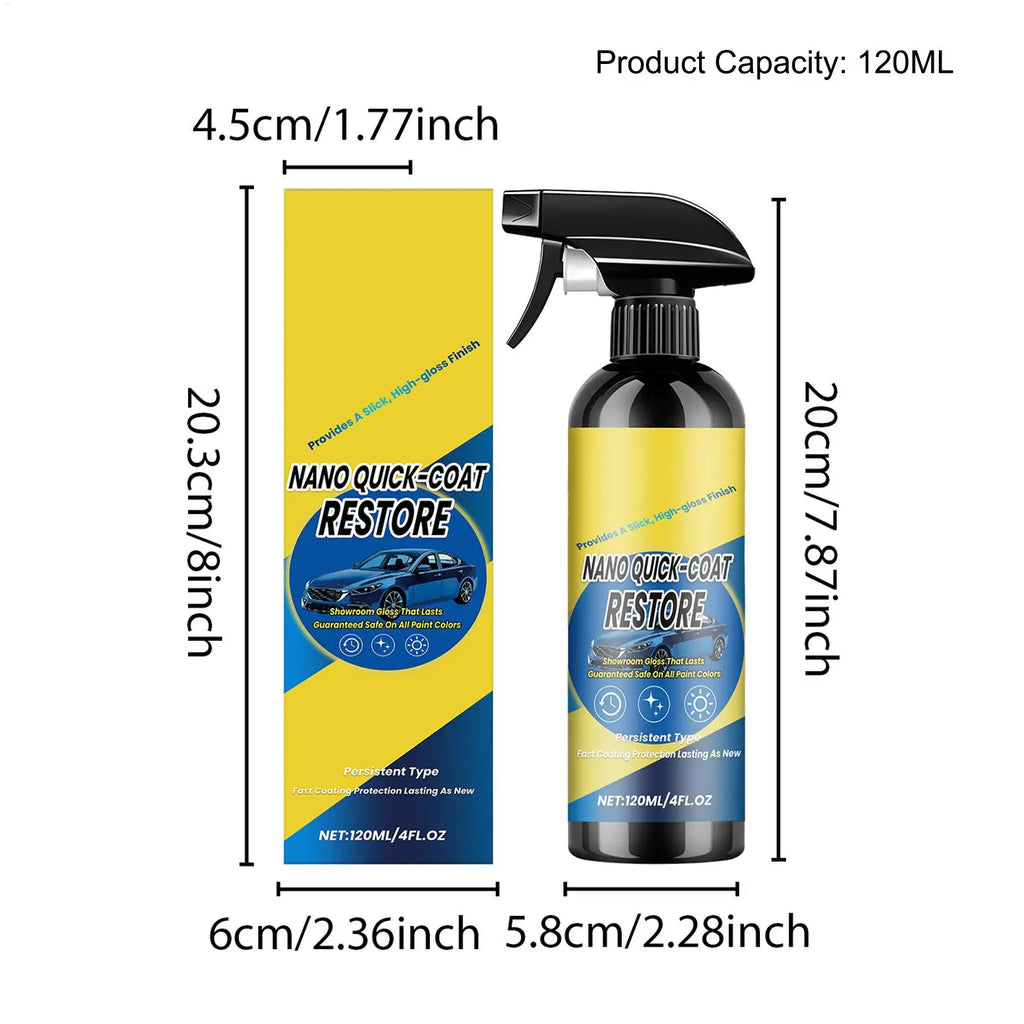 120ml Car Ceramic Coating Spray | Nano Sealant Quick Detailer Car Ceramic Coating Spray QXL