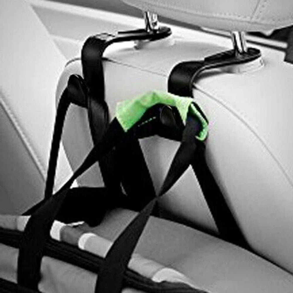 4-Pack Car Seat Headrest Hooks – Bag & Hanger Organizer Car Seat Hook QXL