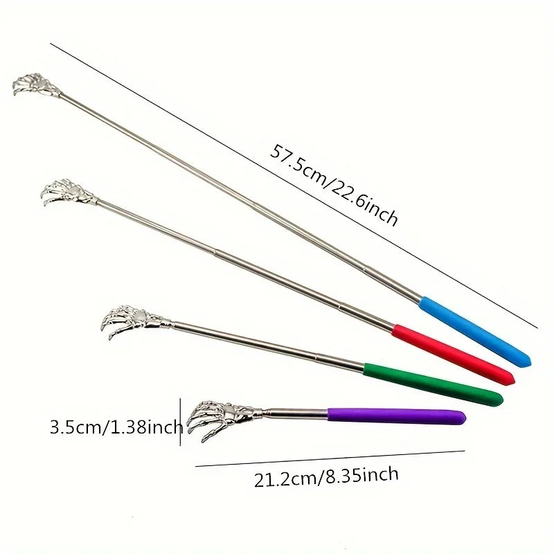 Retractable Back Scratcher – Holiday Stainless Steel Tool Back Scratcher Tool QXL