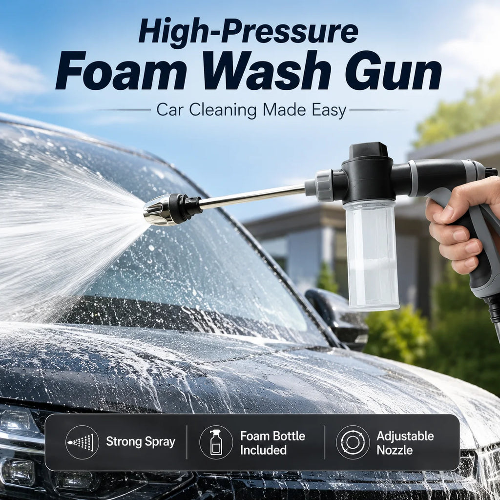 Adjustable Foam Cannon Car Wash Sprayer Gun + Bottle Foam Cannon Sprayer QXL
