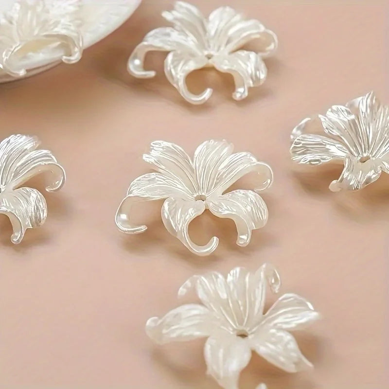 Iris Flower Plastic Beads | DIY Jewelry Making Supplies DIY Craft Beads QXL