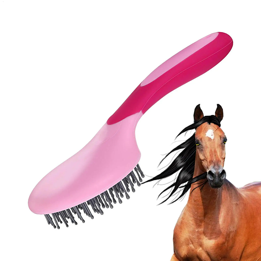 Horse Mane & Tail Brush | Ergonomic Grooming Detangler Horse Grooming Brush QXL