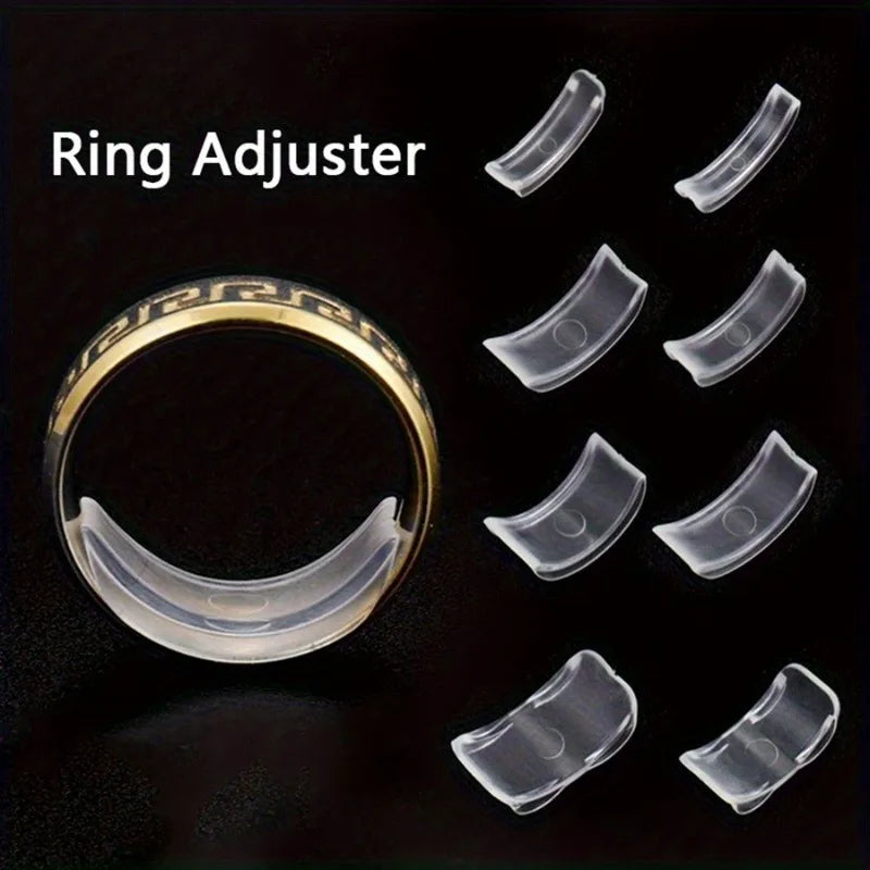 Invisible Ring Size Adjuster Set – 8/16pc Clear Silicone Ring Size Adjuster QXL