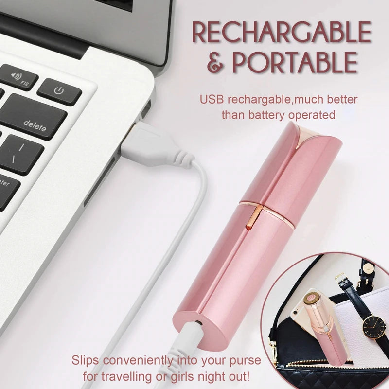 Lipstick-Shaped Facial & Body Hair Remover for Women Facial Hair Remover QXL
