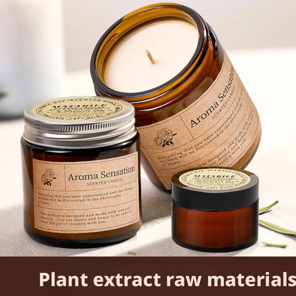 Luxury Glass Aromatherapy Candle | Soy Wax Scented Gift Aromatherapy Candle QXL