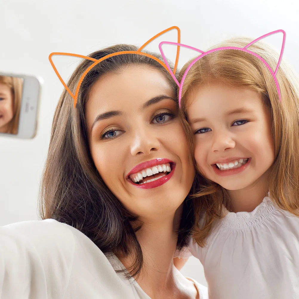 12-Pack Bunny Ear Headbands – Assorted Colors Party Costume Costume Headband Set QXL