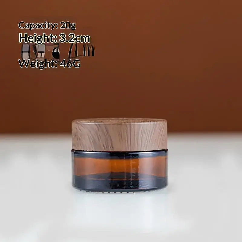 Dark Glass Cream Jar Refillable 10–60g | Empty Cosmetic Container Glass Cosmetic Jar QXL 20g