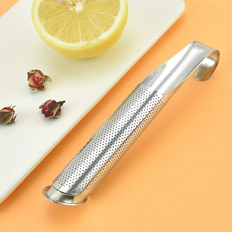 Stainless Steel Tea Infuser with Hook | Loose Leaf & Herbs Tea Infuser QXL
