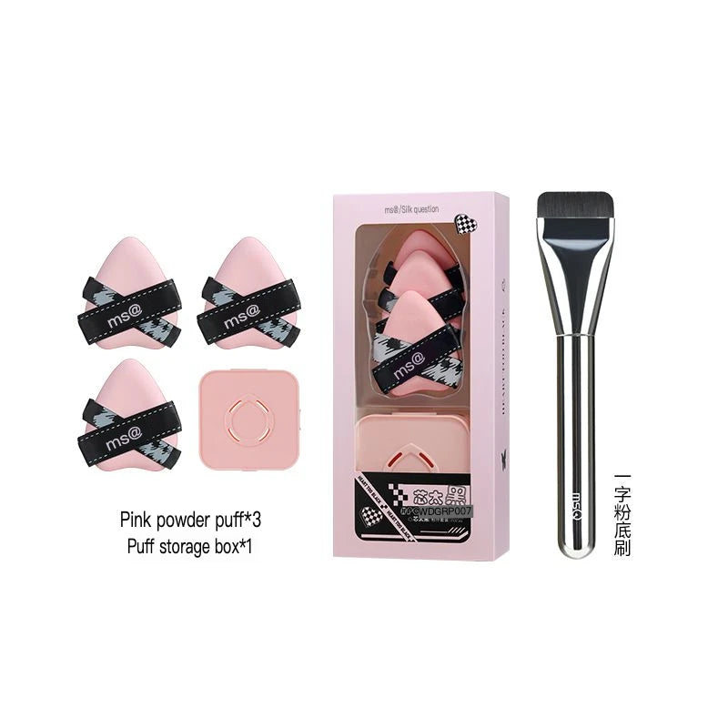 Flat Head Foundation Brush Set | Streak-Free Liquid Makeup Foundation Makeup Brush QXL