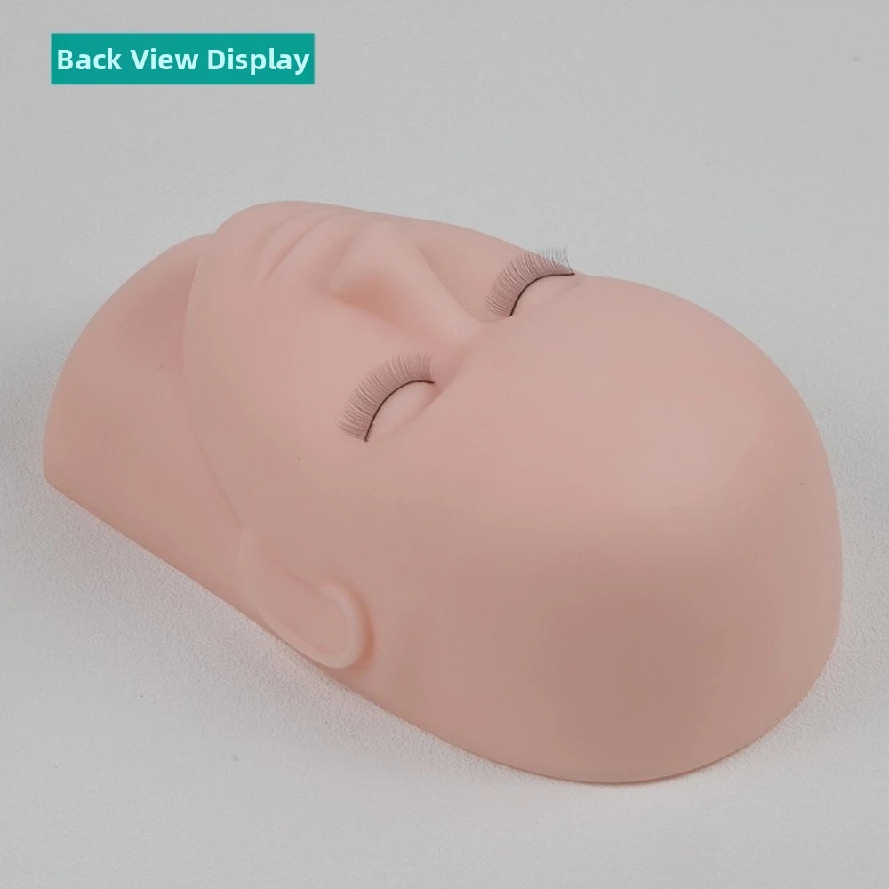 Silicone Eyelash Extension Practice Mannequin Head Model Lash Practice Mannequin QXL