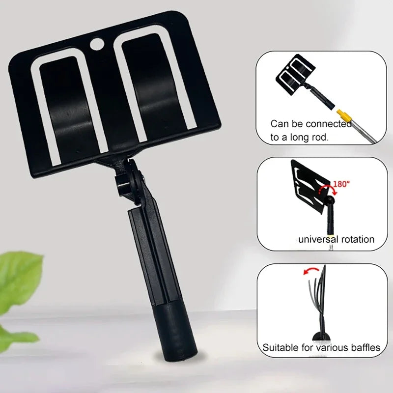 Spray Paint Baffle Holder with 120cm Extension Pole | 180° Paint Baffle Holder QXL
