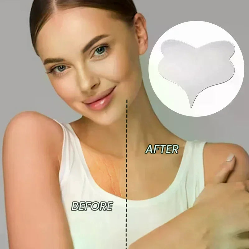 Reusable Silicone Anti-Wrinkle Chest & Face Lifting Patch Anti-Wrinkle Patch QXL