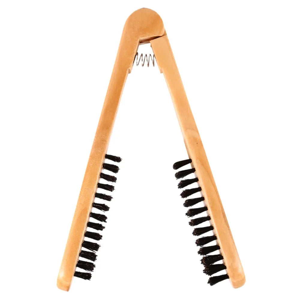 Wooden Double-Sided Anti-Static Hair Straightening Brush Comb Hair Straightening Comb QXL