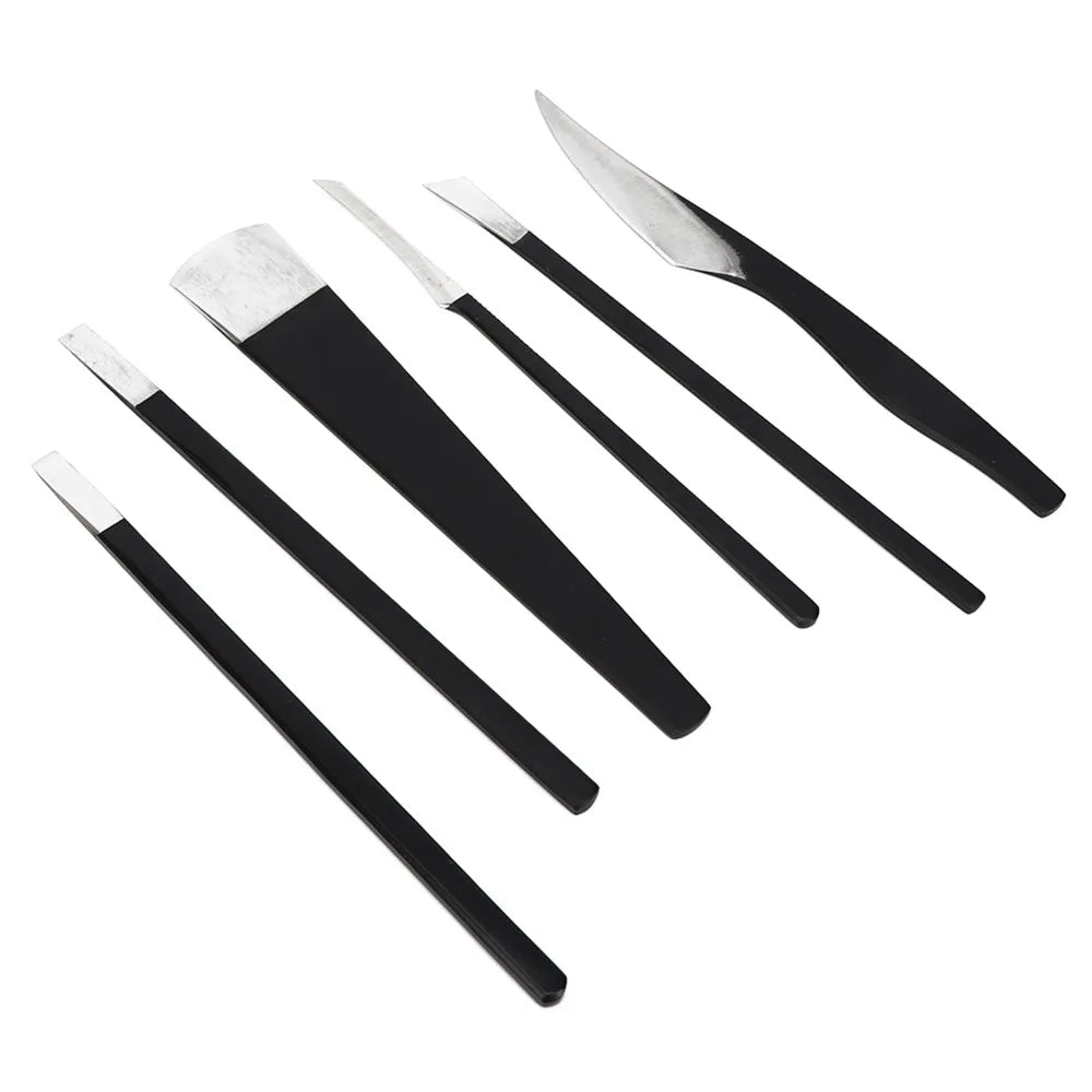 6-Pc Stainless Steel Pedicure Knife Kit | Callus & Foot Care Set Pedicure Knife Kit QXL