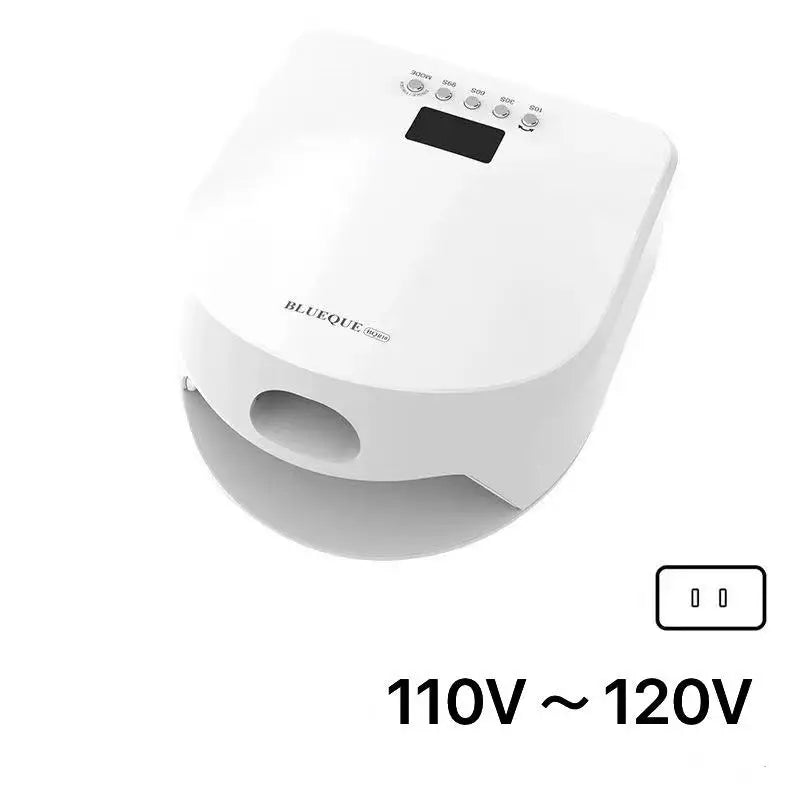 2-in-1 LED Gel Nail Lamp | Auto Sensor & Thumb Port Dryer Gel Nail Curing Lamp QXL White-110V-120v No plug