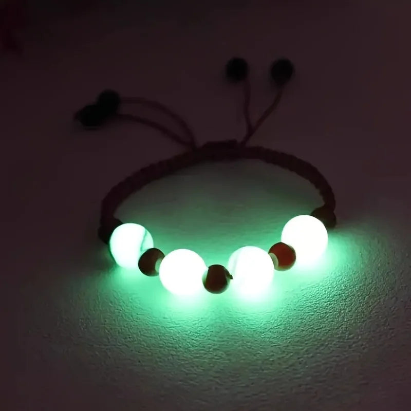 100-Pack Luminous Glow Beads – Jewelry Making & Fishing Craft Beads QXL