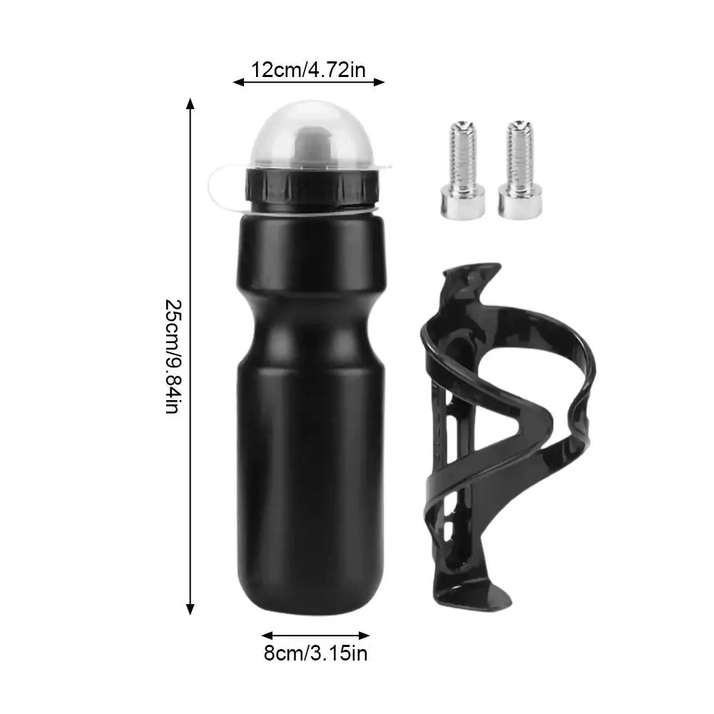 Bicycle Water Bottle 650ml | Dust Cover & Push-Pull Nozzle Cycling Water Bottle QXL