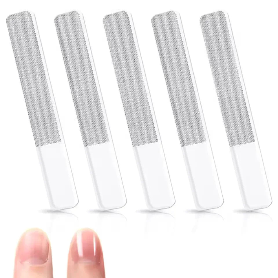 Glass Nano Nail Buffer & Crystal Shiner | 1–8 Pcs Nail File Set Glass Nail File QXL