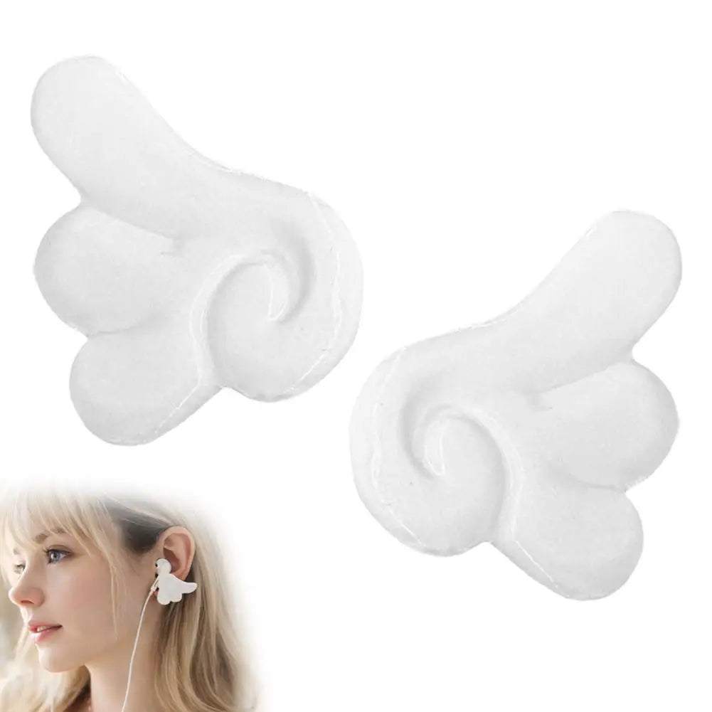 3D Angel Wing Headphone Decorations | Removable DIY Accessory Headphone Decoration QXL white