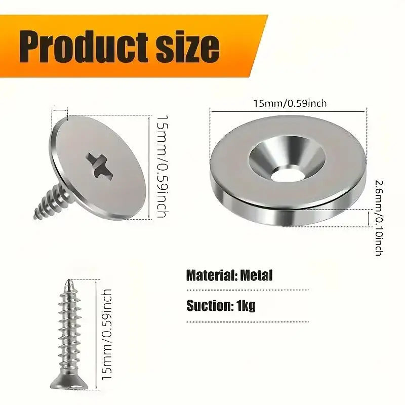 Cabinet Magnetic Catch – Stainless Steel Hidden Door Closure Cabinet Magnetic Catch QXL