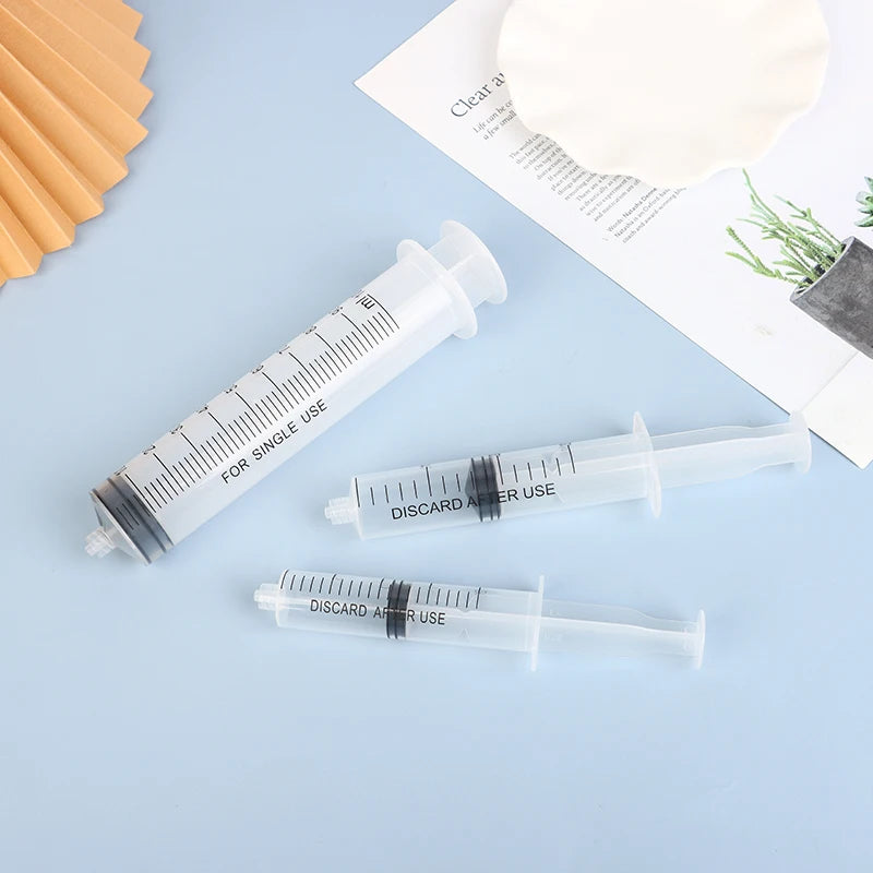 10-Pack Luer Lock Plastic Syringes 1–10ml | Measuring Set Plastic Luer Lock Syringes QXL
