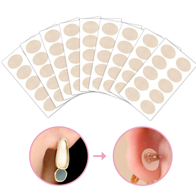 Earlobe Support Stickers | Nude Protective Patches 10–500 Pack Earlobe Protective Patch QXL