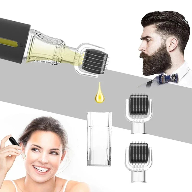 105-Pin Titanium Derma Roller – Face, Beard & Eyebrow Tool Derma Roller QXL