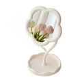 Sunflower Vanity Mirror | Desktop Makeup & Jewelry Hook Vanity Mirror QXL 1pc-white