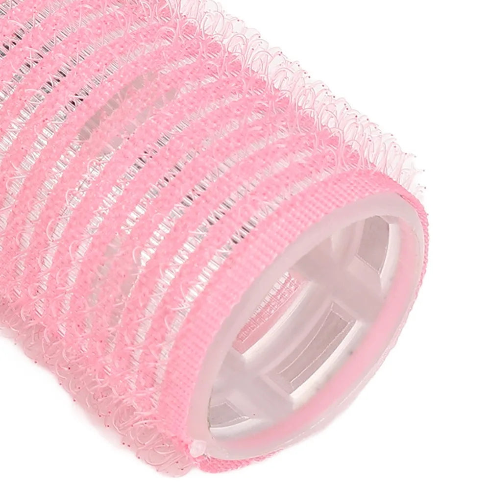 6-Pack Self-Adhesive PP Hair Rollers | No-Heat Curling Set Hair Rollers Set QXL