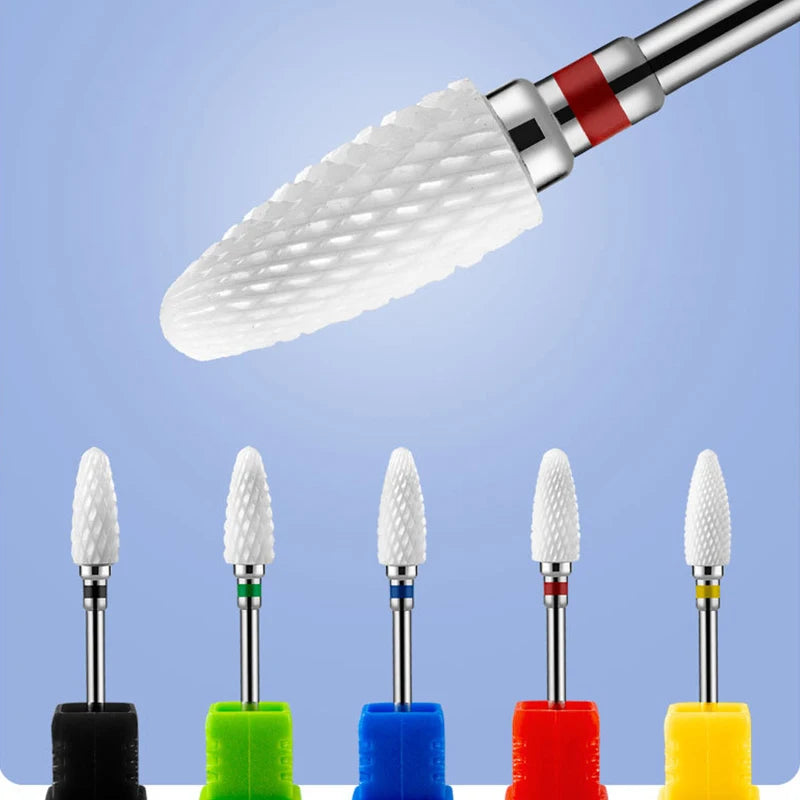 Ceramic Nail Drill Bit | Electric Manicure Grinding Head Nail Drill Bit QXL