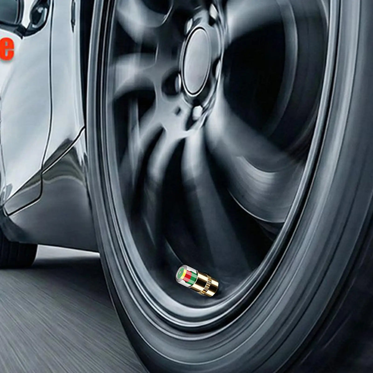 Tire Pressure Indicator Valve Stem Caps | Color-Coded 4-Pack Tire Pressure Caps QXL