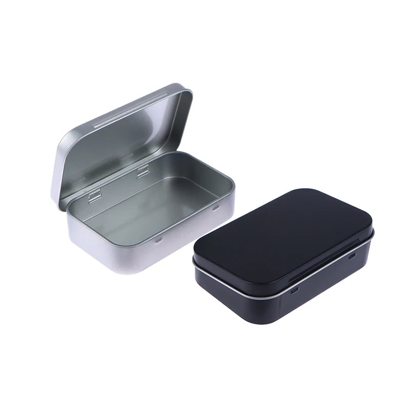 Small Tinplate Flip Storage Box | Coin, Key & Survival Kit Tinplate Storage Box QXL