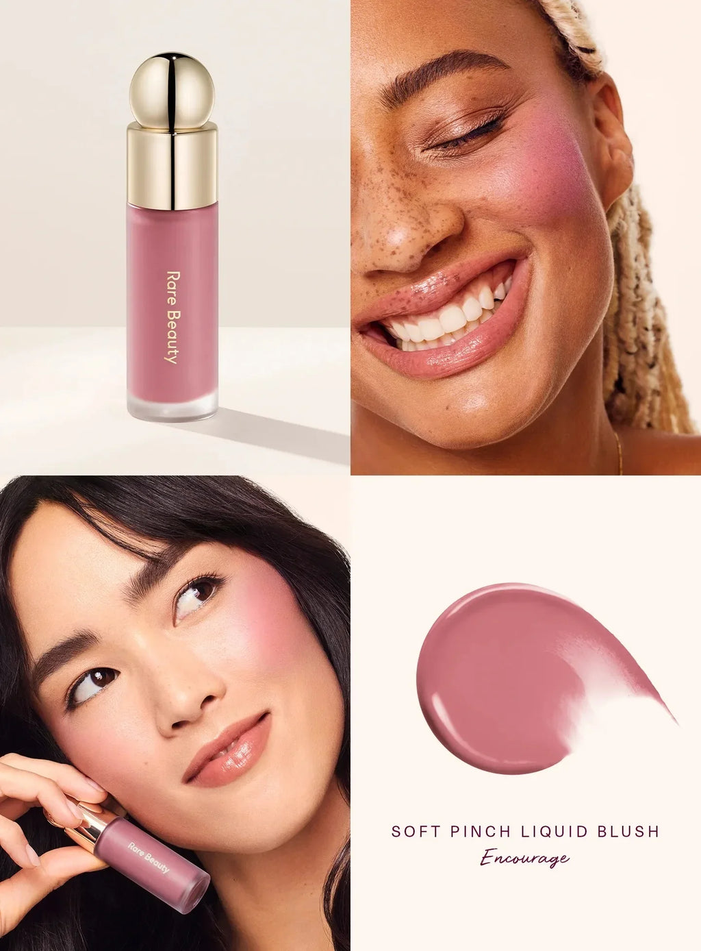 Rare Beauty Soft Pinch Blush & Liquid Luminizer Set Blush & Luminizer Set QXL Encourage blusher
