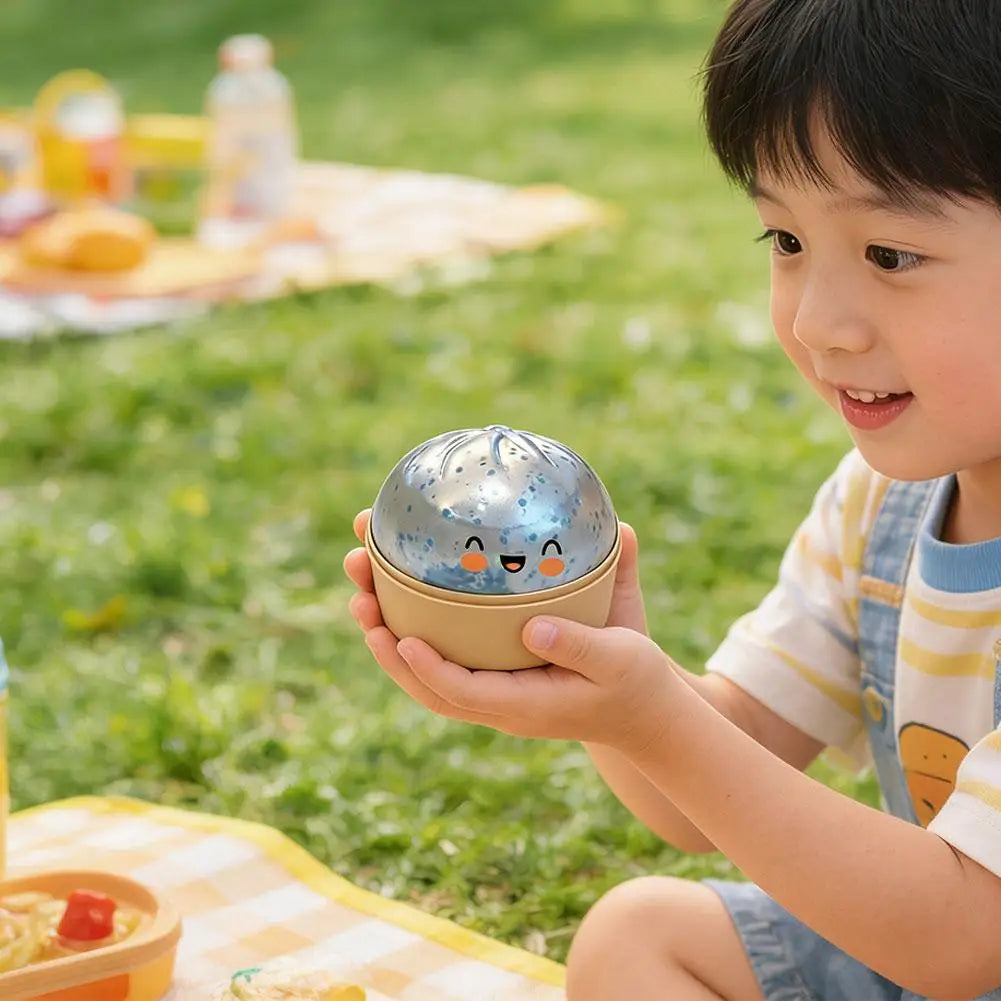 Giant Dumpling Squishy Slow-Rise Glitter Fidget Toy | Bunny Squishy Fidget Toy QXL