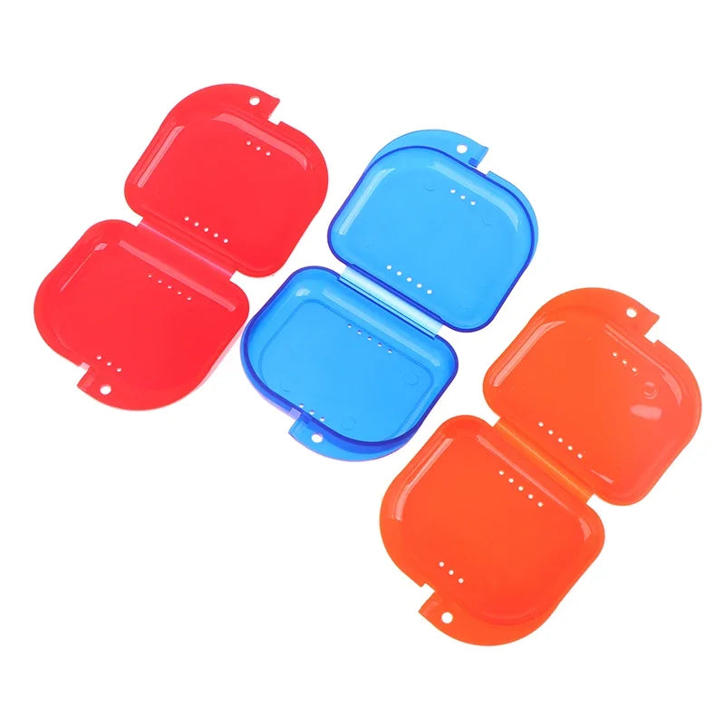Denture & Retainer Storage Case | Snap-Lock Plastic Box Dental Appliance Case QXL